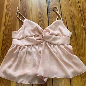 Pink twist front tank